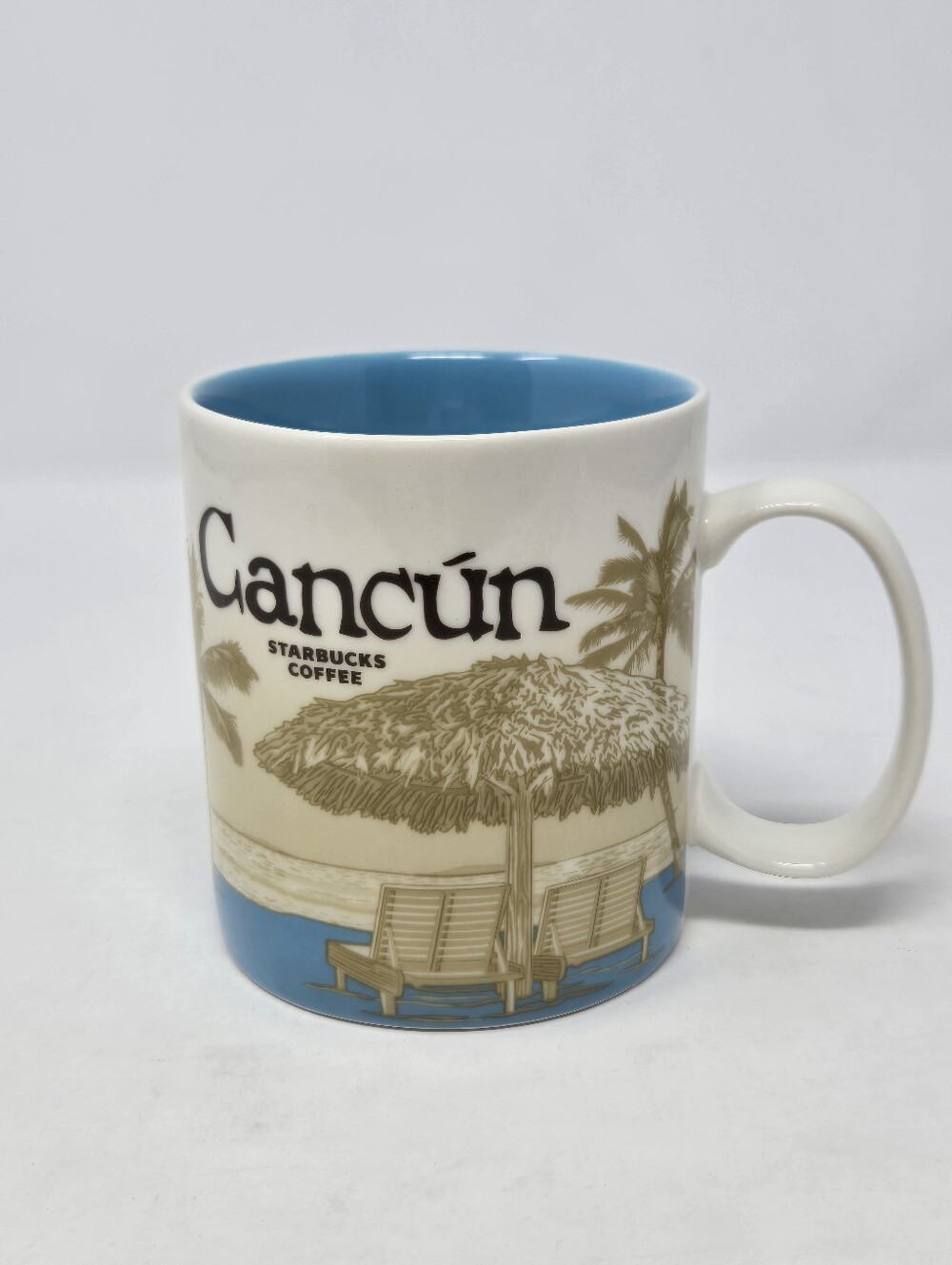 STARBUCKS GLOBAL ICONS CITY COFFEE CUP MUG CANCUN MEXICO RETIRED COLLECTIBLE